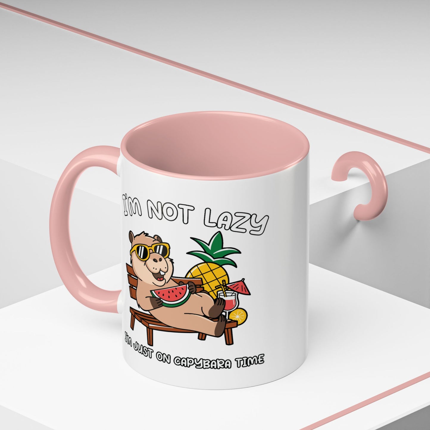 Humor Mug - I'm Not Lazy Capybara