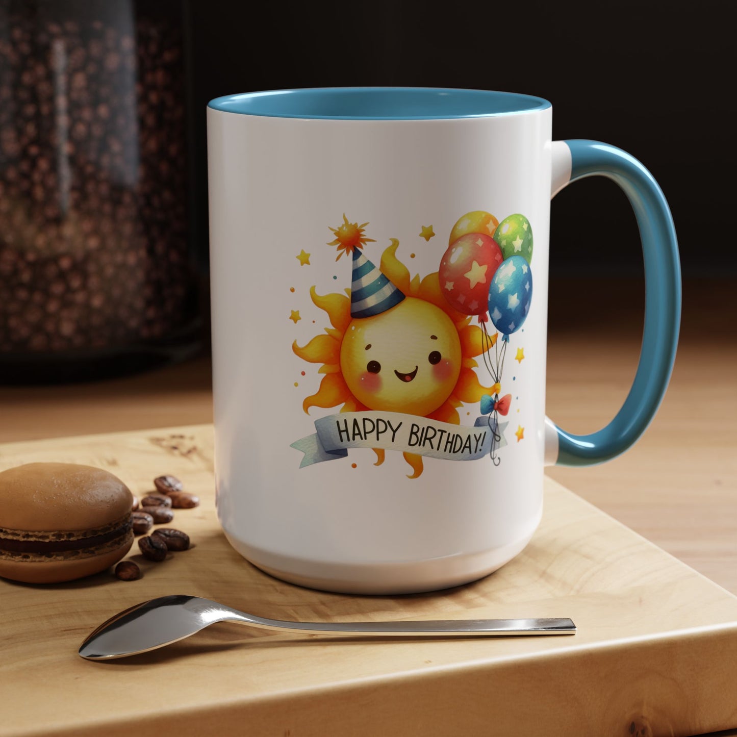 Birthday Mug - Happy Birthday Sun & Balloons