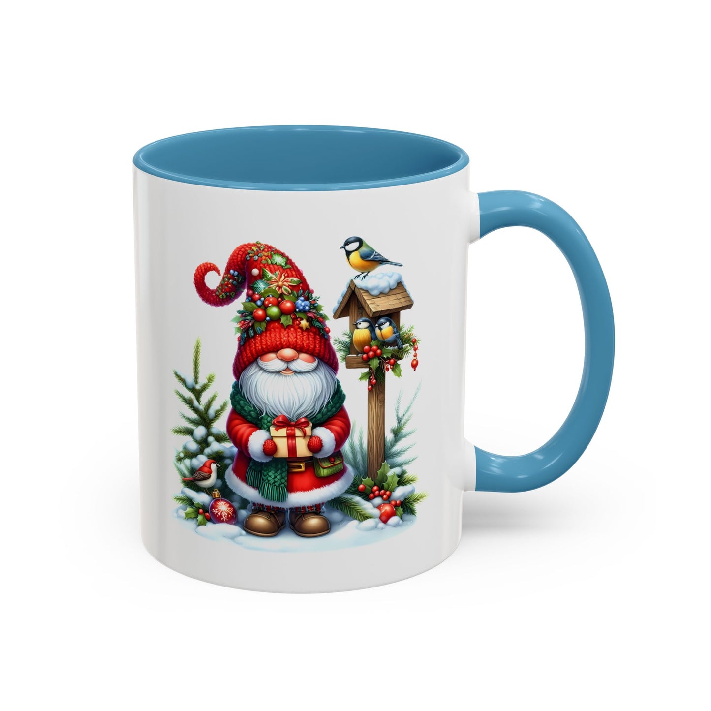 Christmas Mug - Gnome and Birds