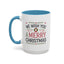 Christmas Mug - We Wish You a Merry Christmas Blue Green & Red Text