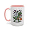 Halloween Mug - Skeleton Riding Dinosaur