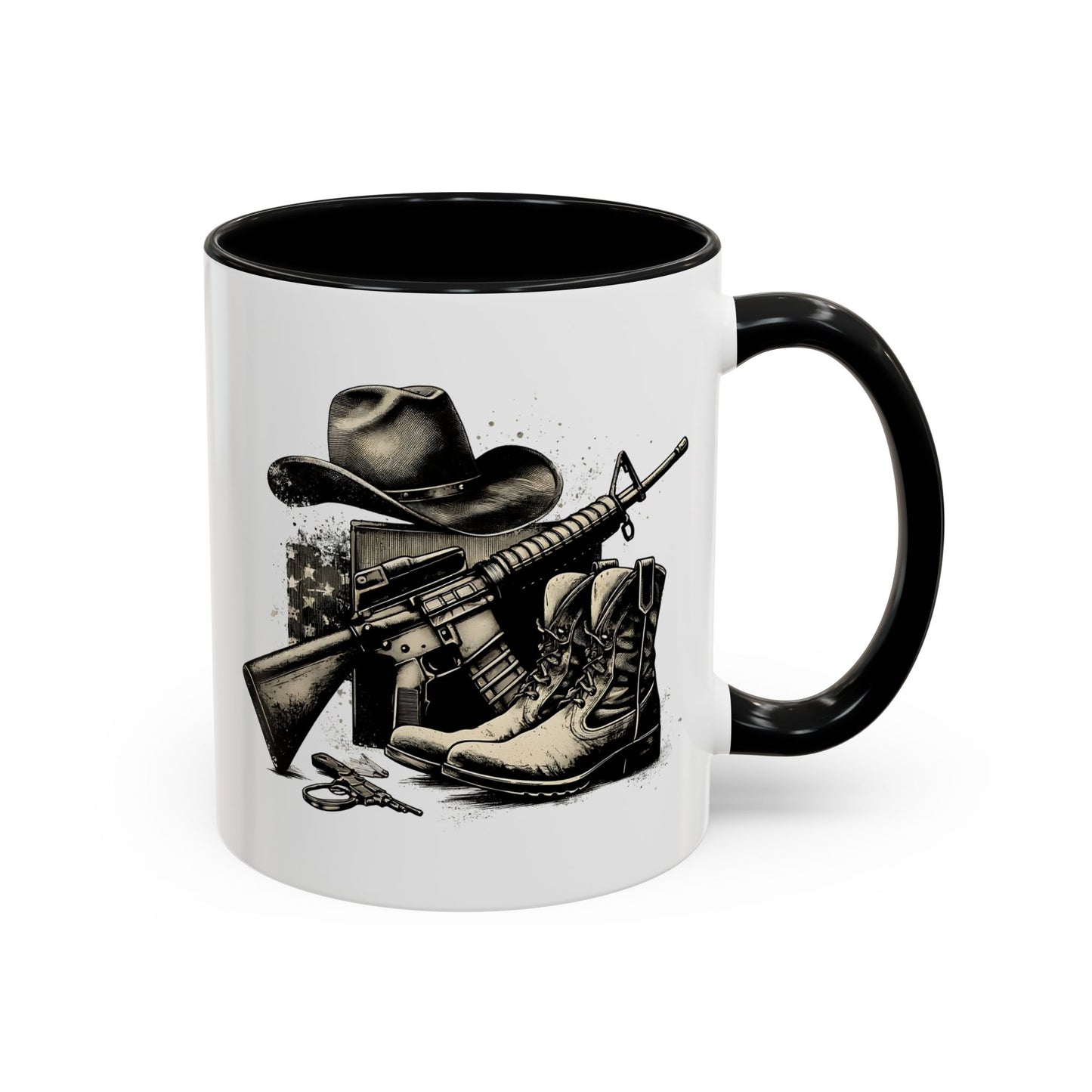 4th of July Mug - Soldier Hat Boots Gun