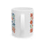 4th of July Mug - America Land of the Free Floral