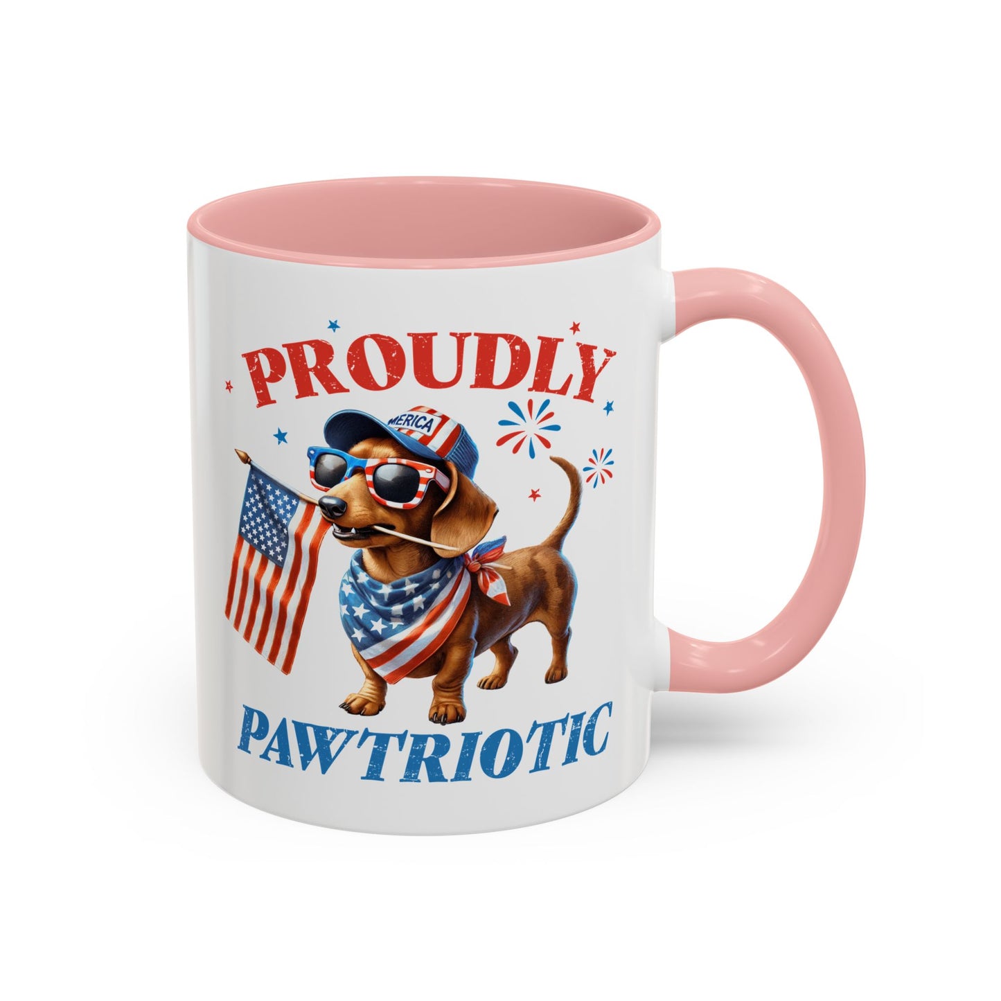 4th of July Mug - Proudly Pawtriotic Dog