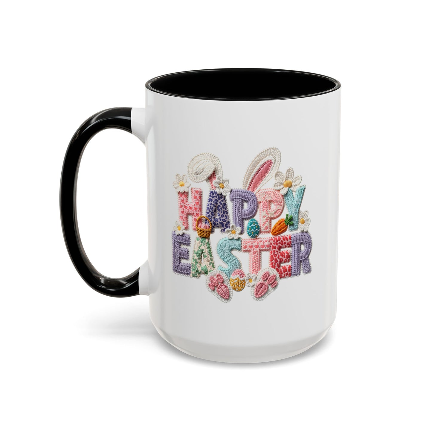 Easter Mug - Happy Easter Latch Yarn