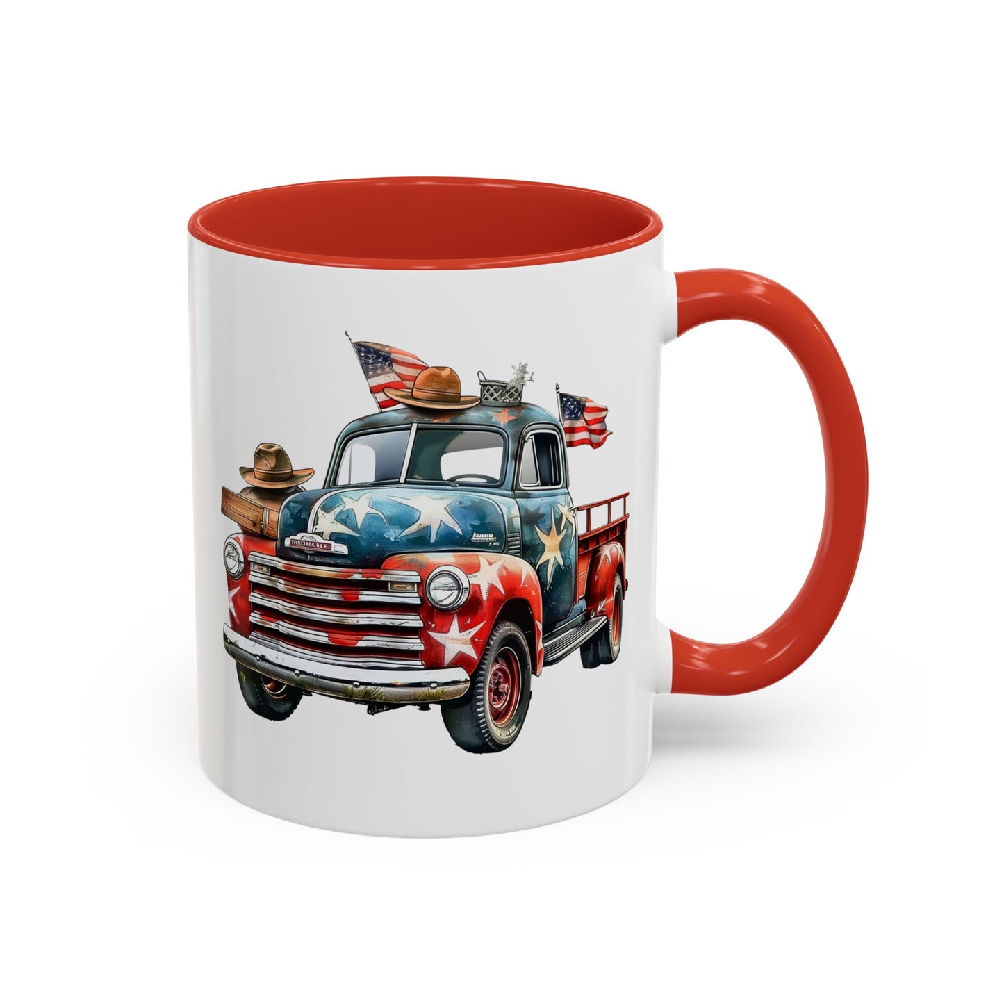 4th of July - Old Truck & Flag