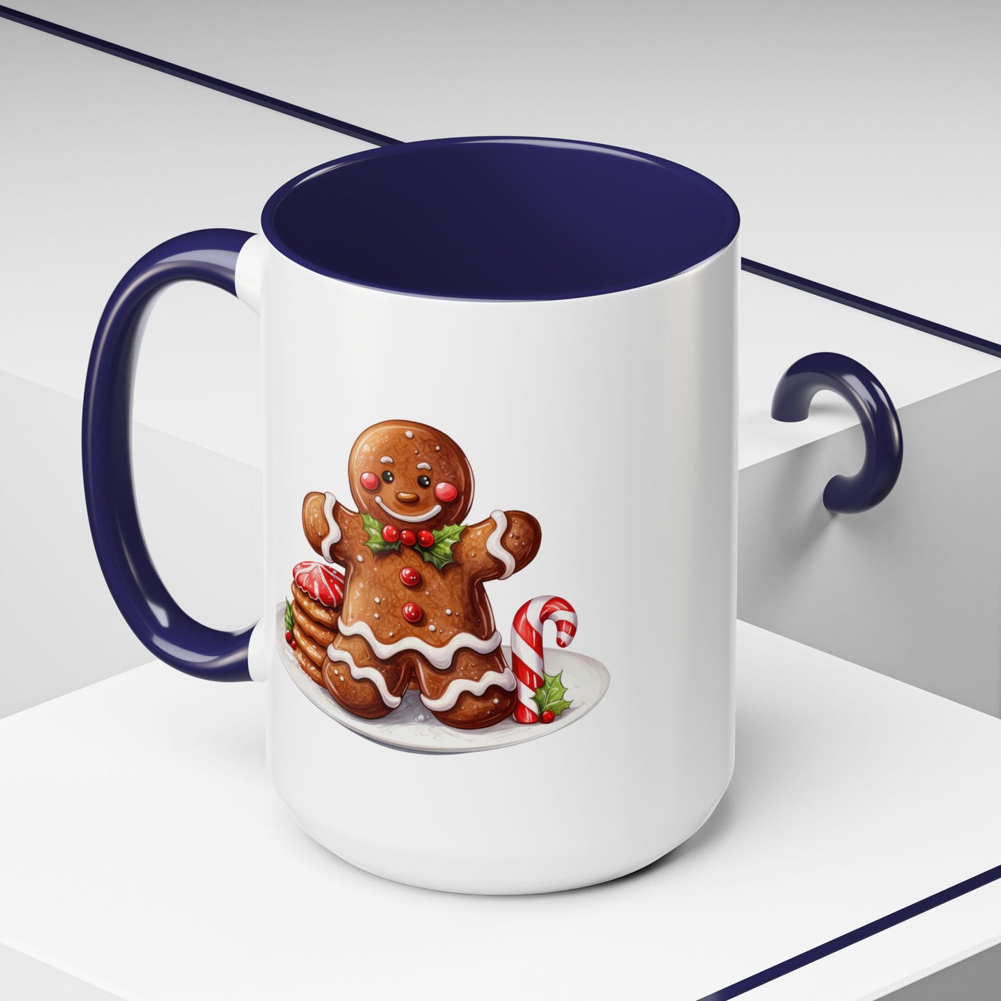 Christmas Mug - Gingerbread Man Cookies and Candy