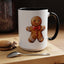 Christmas Mug - Gingerbread Man Red Bow