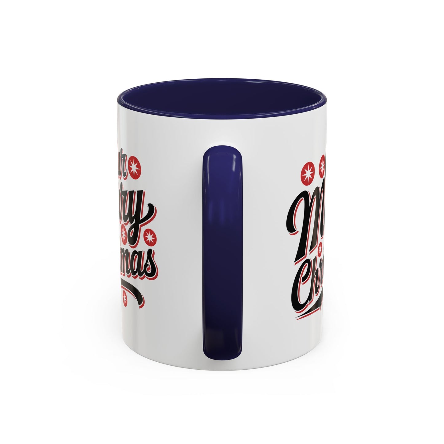 Christmas Mug - Merry Christmas Black Red & White Baseball Text