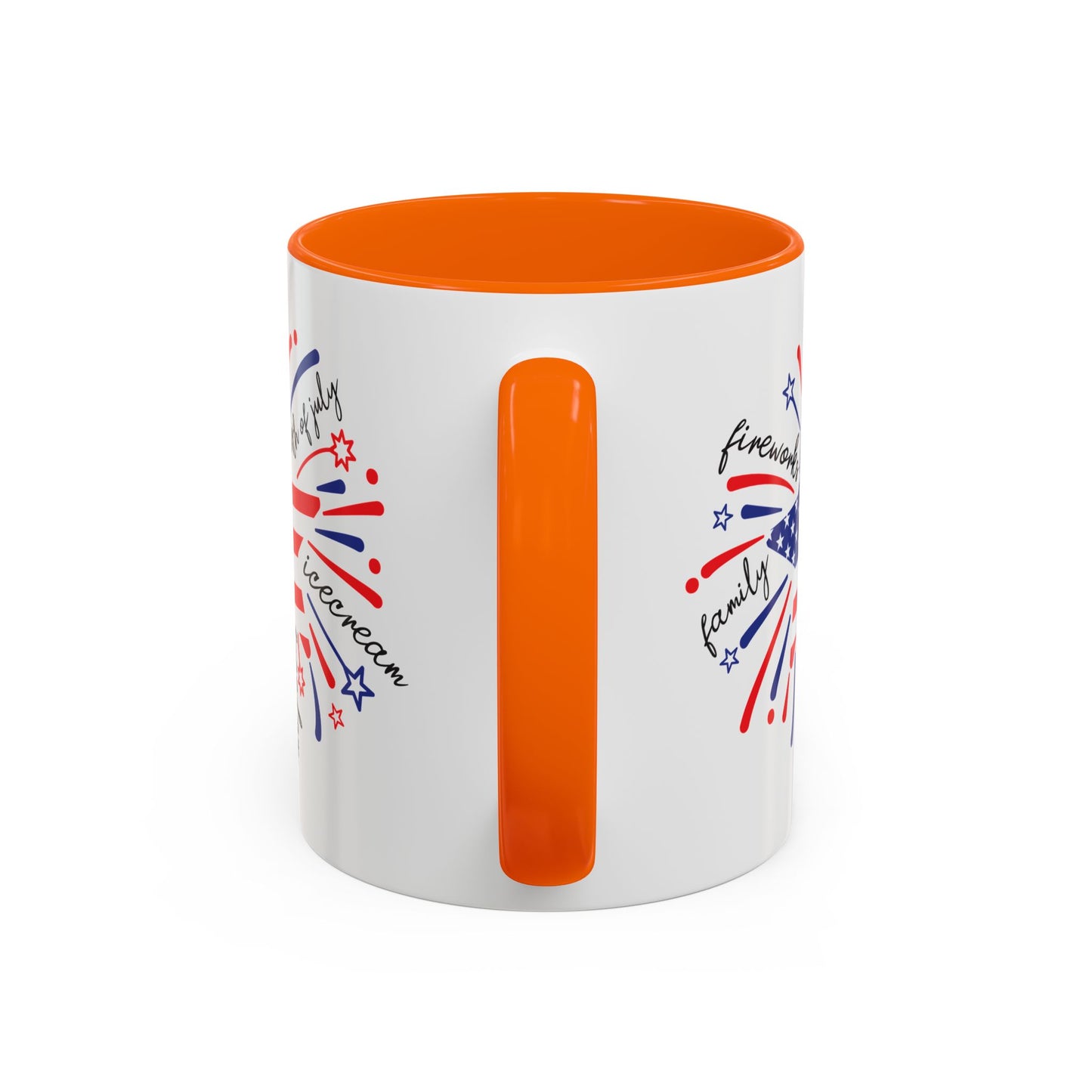 4th of July Mug - Star Flag Fireworks