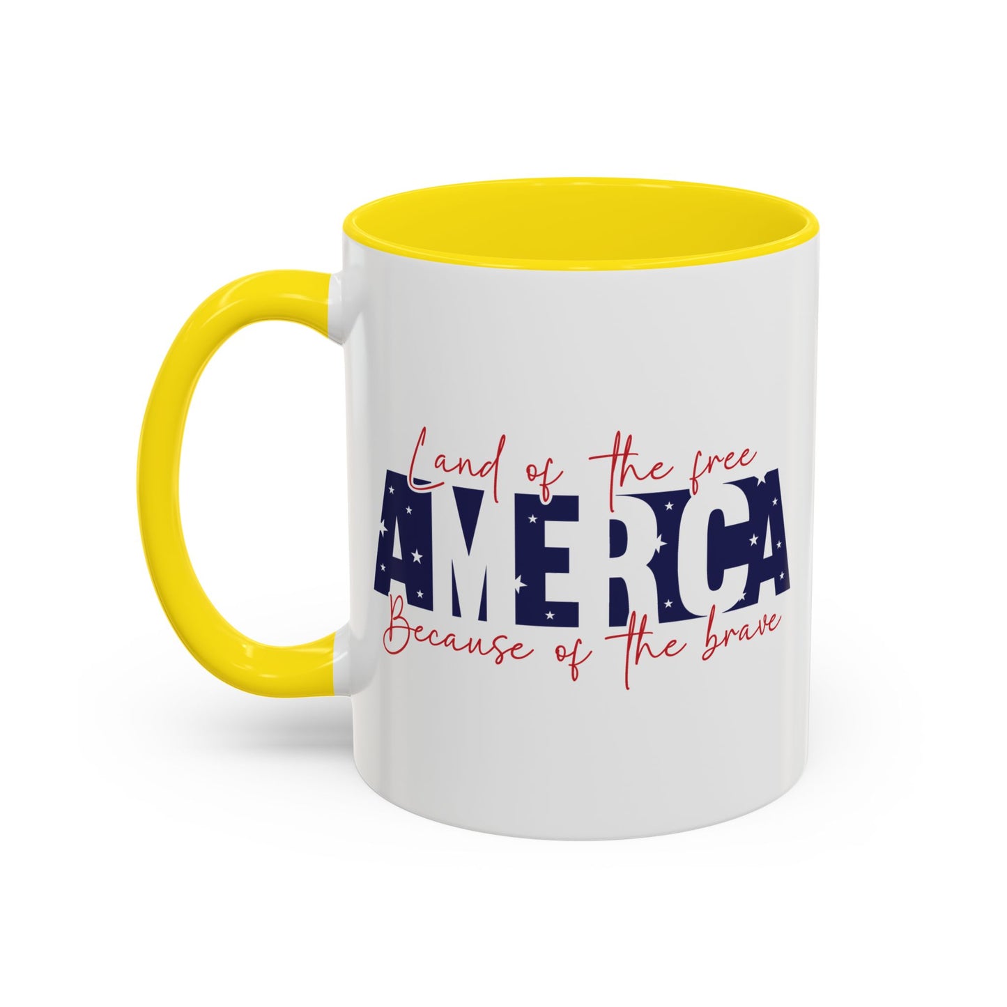 4th of July Mug - American Land of the Free Stars