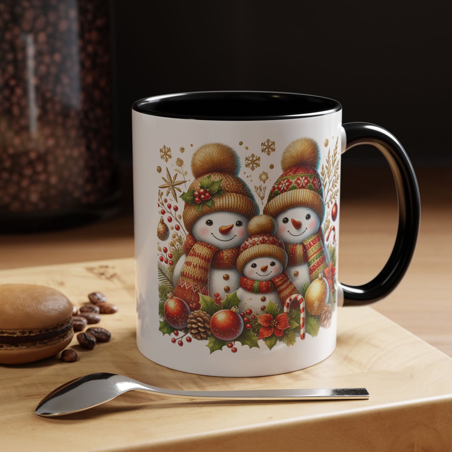 Christmas Mug - Gingerbread Snowman Family 3