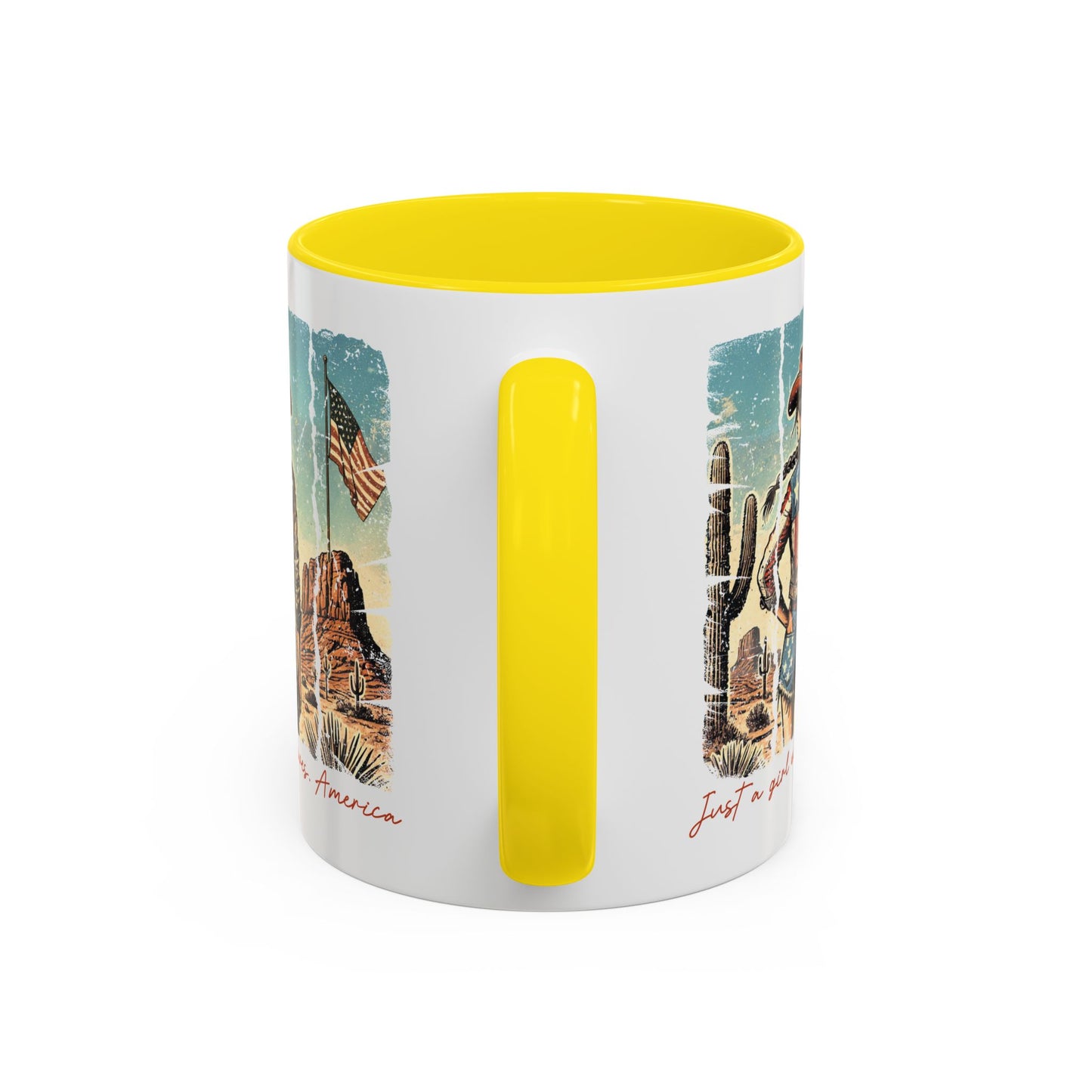 4th of July Mug - Just a Girl Who Loves America