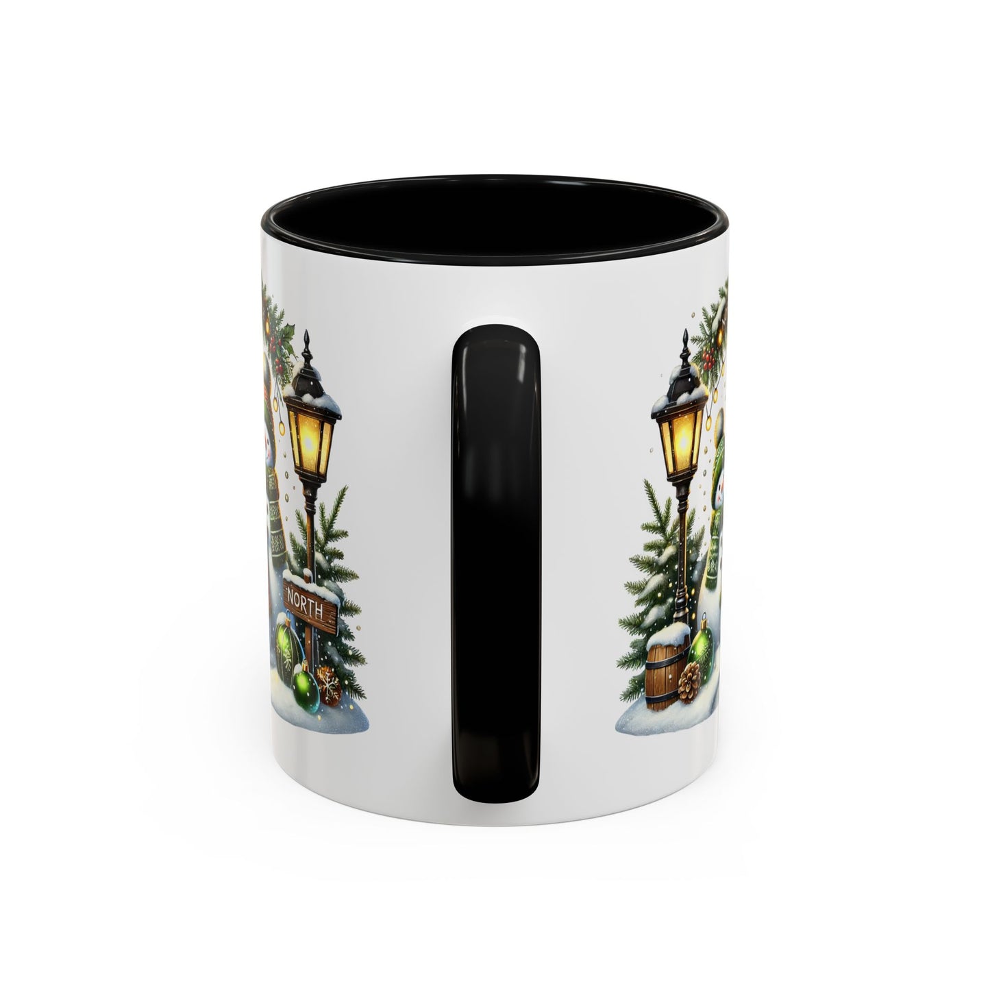 Christmas Mug - Green Snowman Family