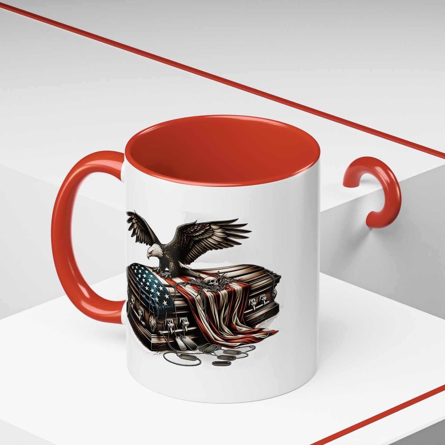 4th of July Mug - American Bald Eagle Fallen Soldier