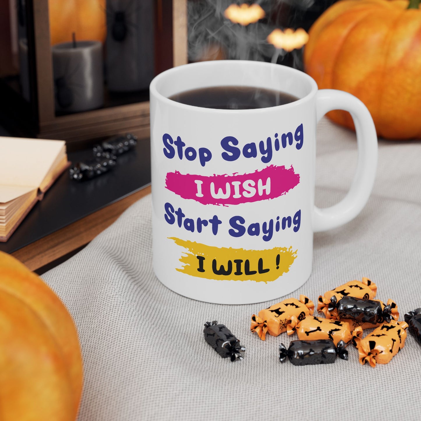 Motivation Mug - Stop Wishing Start Doing 1