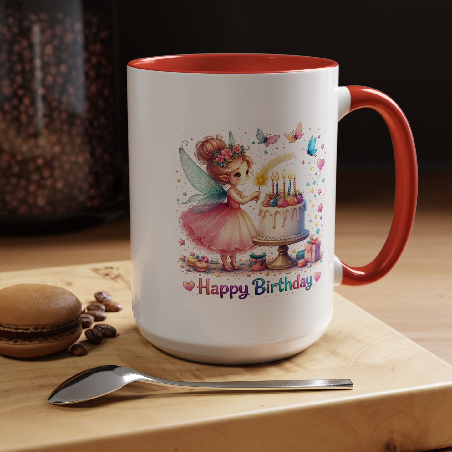 Birthday Mug - Fairy Butterflies