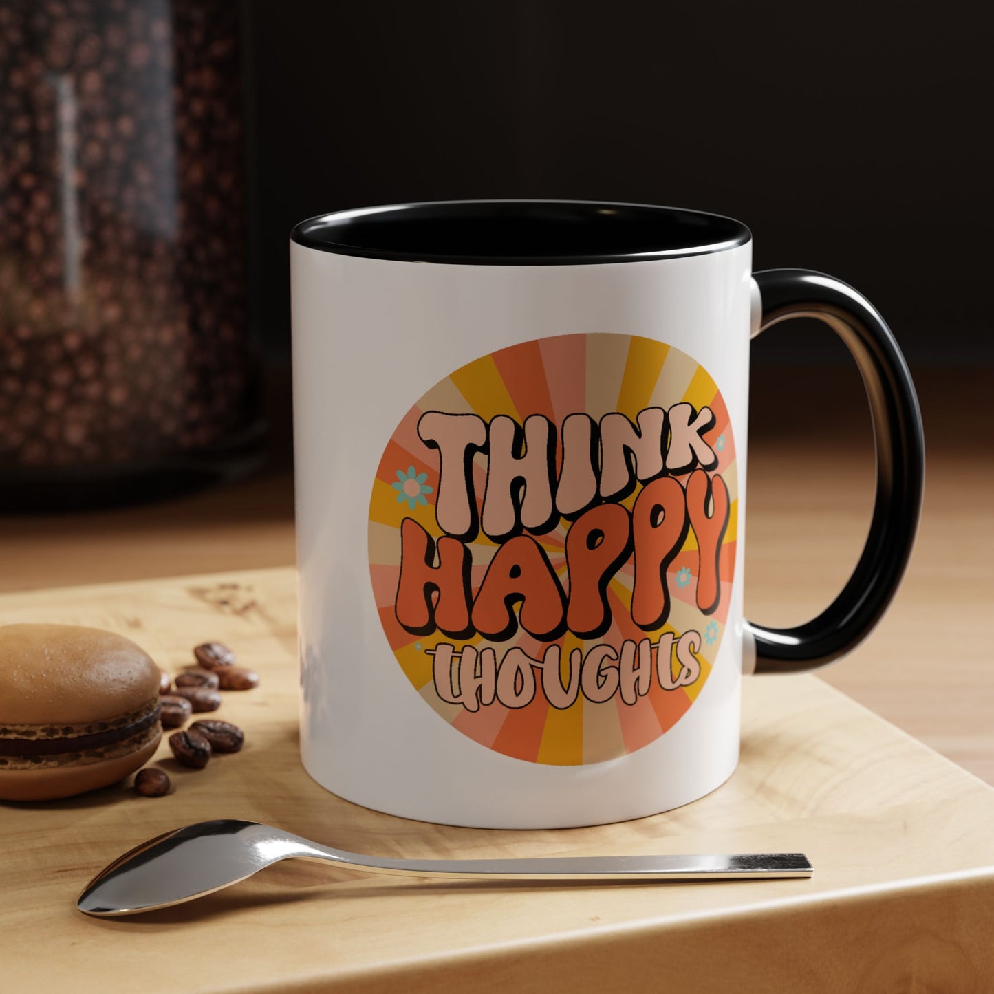 Wellness Mug - Think Happy Thoughts Hippie