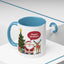 Christmas Mug - Happy Holidays Callout Santa Tree Presents Reindeer