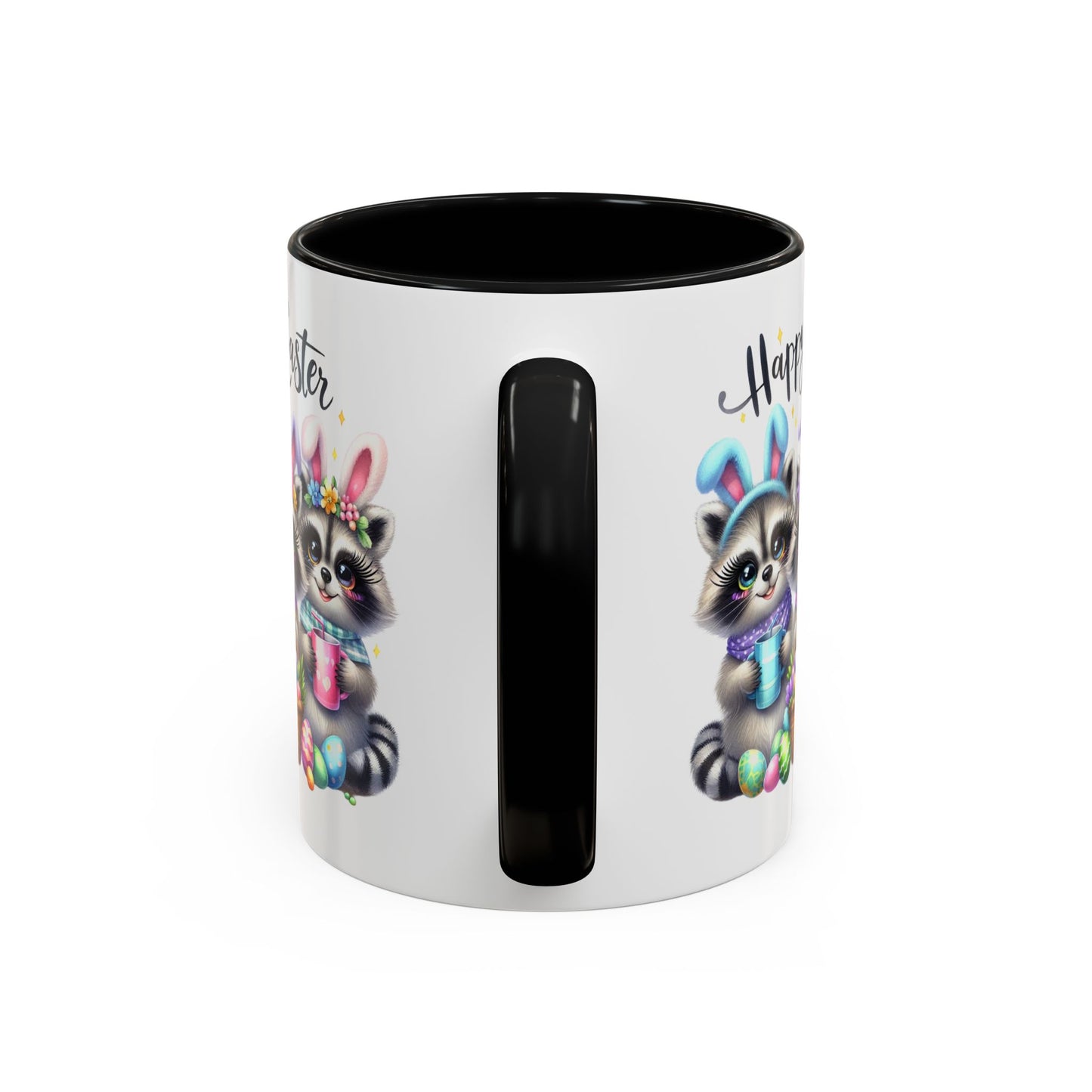 Easter Mug - Happy Easter Racoons