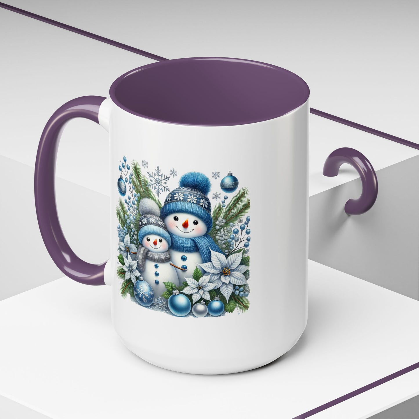 Christmas Mug - Blue Snowman Child