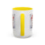 Christmas Mug - Merry Christmas Red Text Puppy Green & Red Top