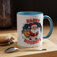 Christmas Mug - Happy Holidays Red & White Text Santa Snowman