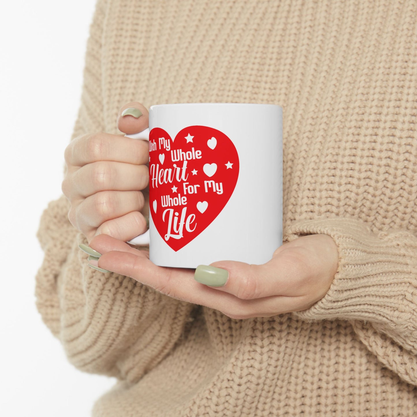 Anniversary Mug - With My Whole Heart