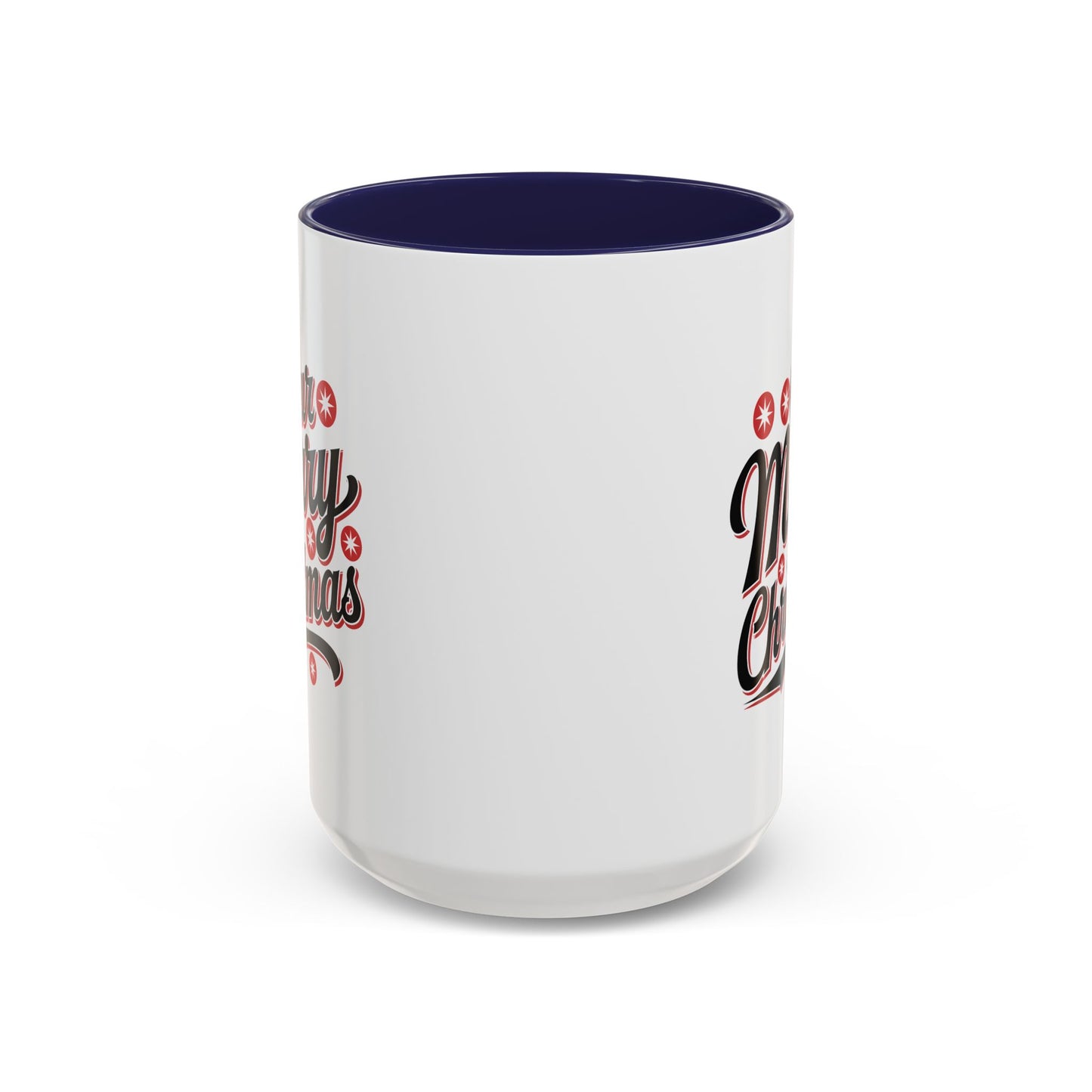 Christmas Mug - Merry Christmas Black Red & White Baseball Text