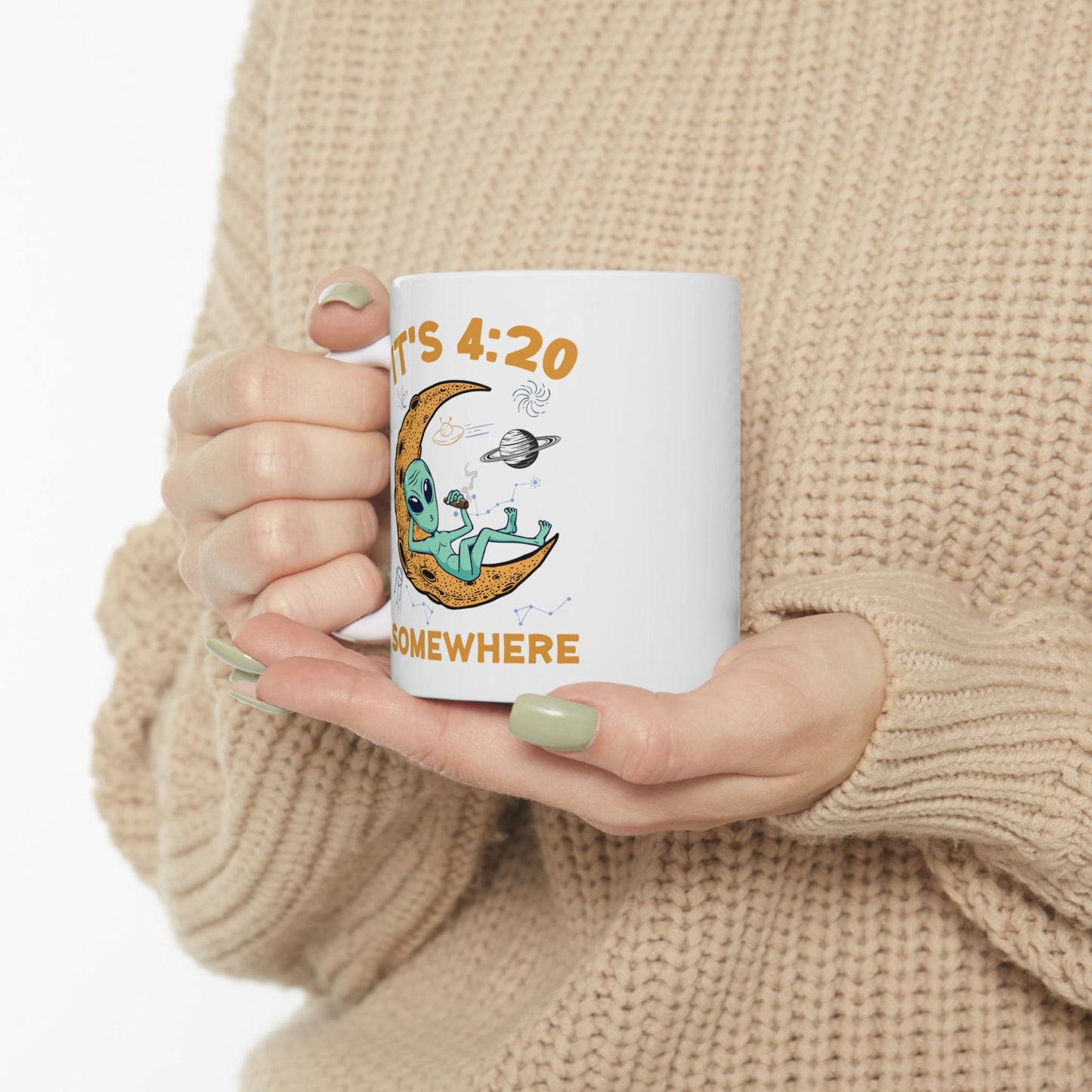 Alien Mug - It's 4:20 Somewhere