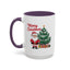 Christmas Mug - Merry Christmas Red Text Santa Tree Presents