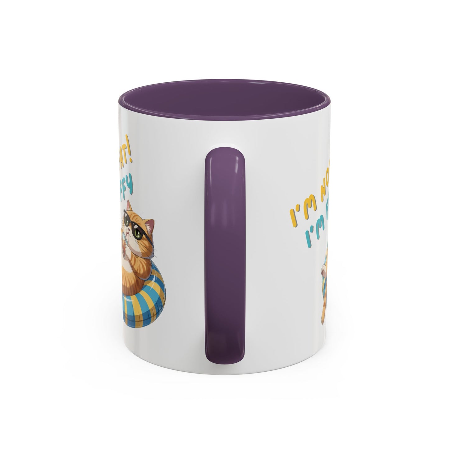 Humor Mug - I'm Not Fat I'm Just Fluffy Cat