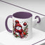 Christmas Mug - Burgundy Snowman