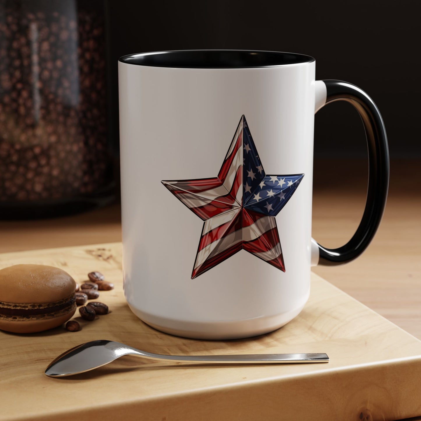 4th of July Mug - American Flag Star 3