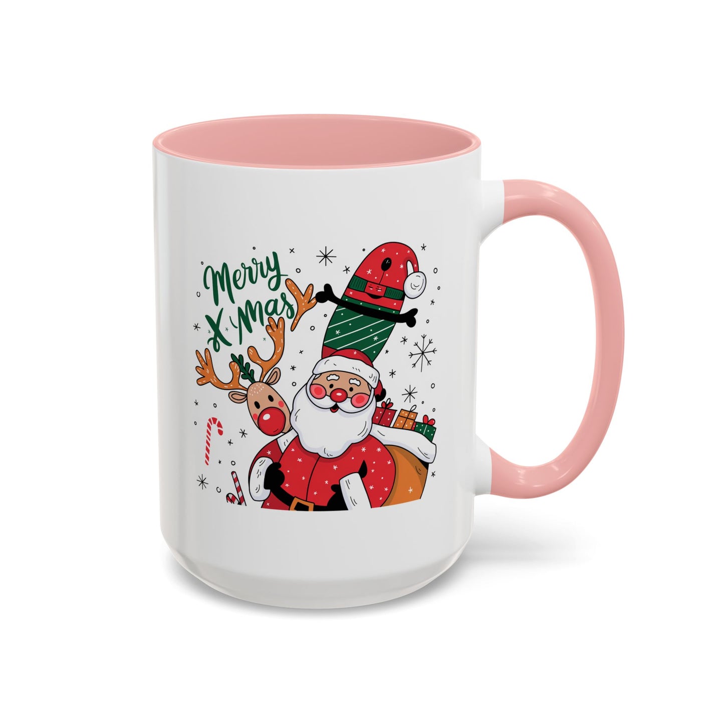 Christmas Mug - Merry Xmas Santa Reindeer