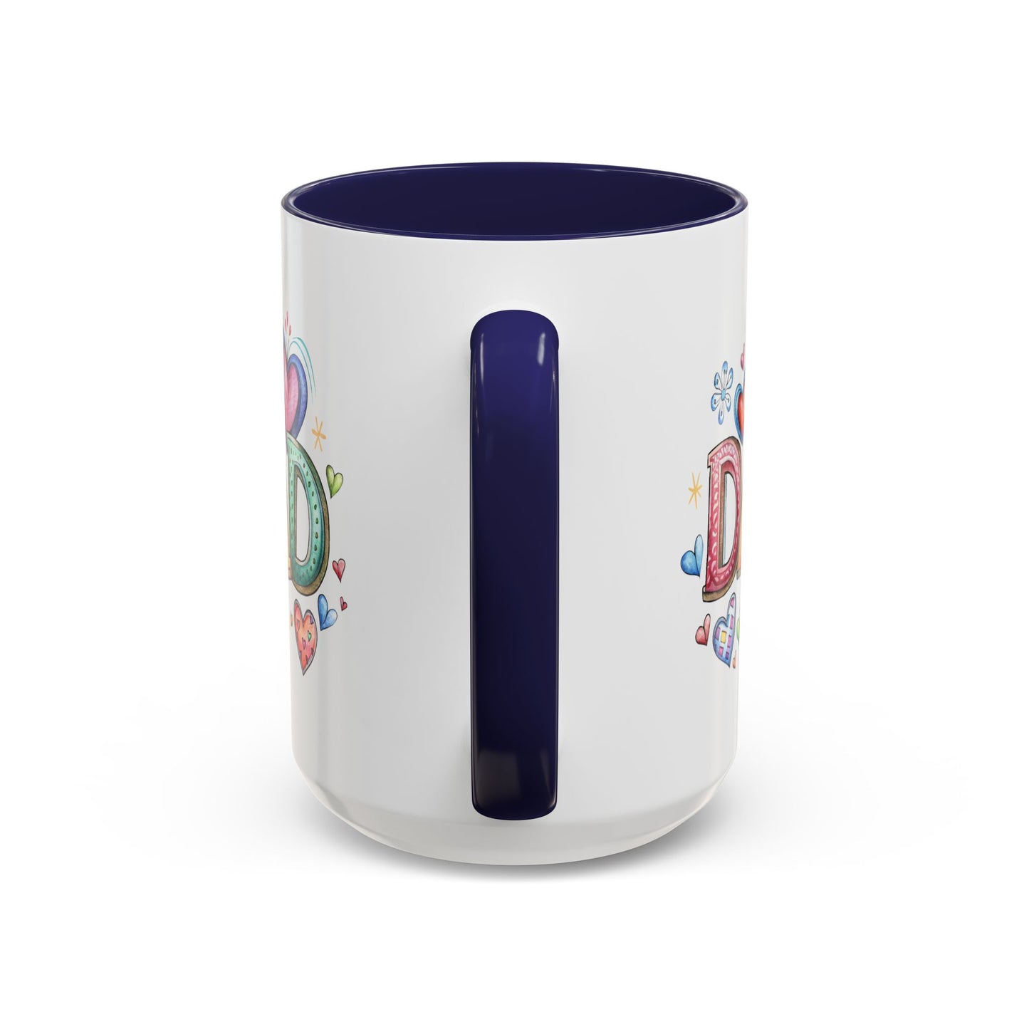 Father's Day Mug - Dad Hearts