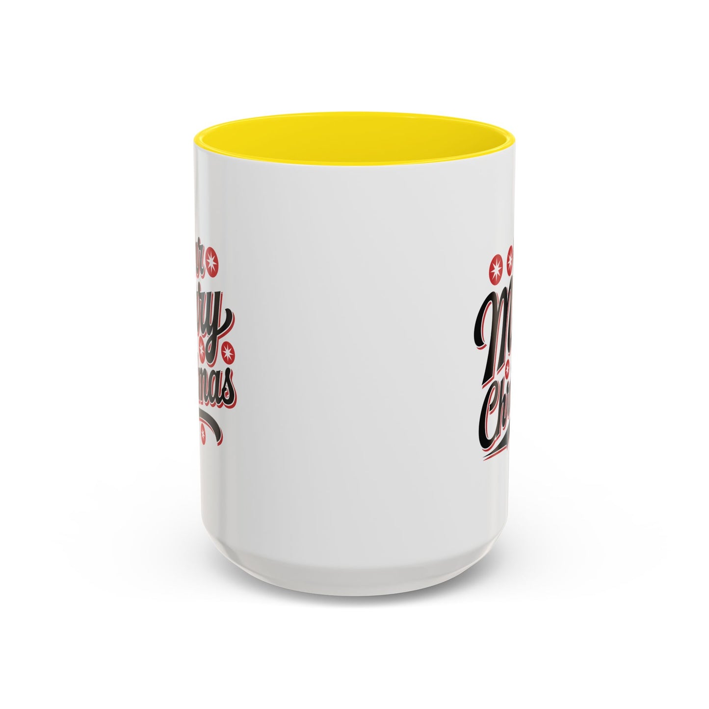 Christmas Mug - Merry Christmas Black Red & White Baseball Text