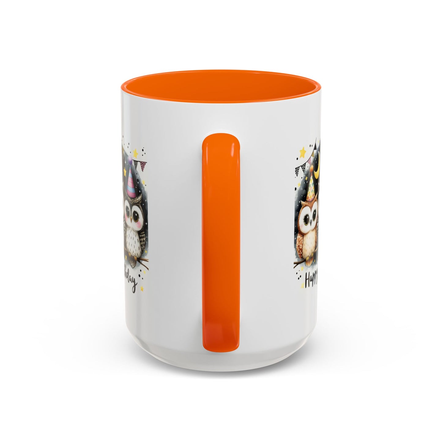 Birthday Mug - Happy Birthday Owls