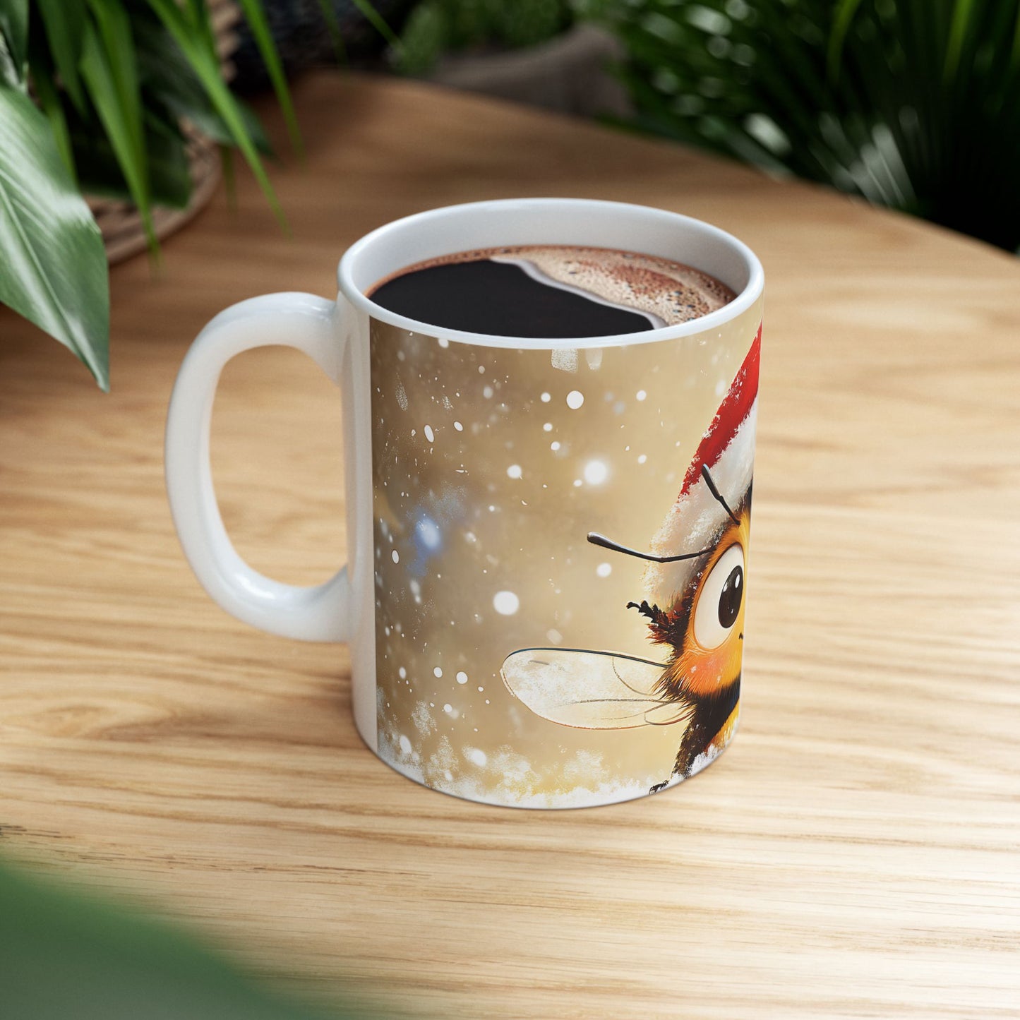 Christmas Mug - Smiley Bee