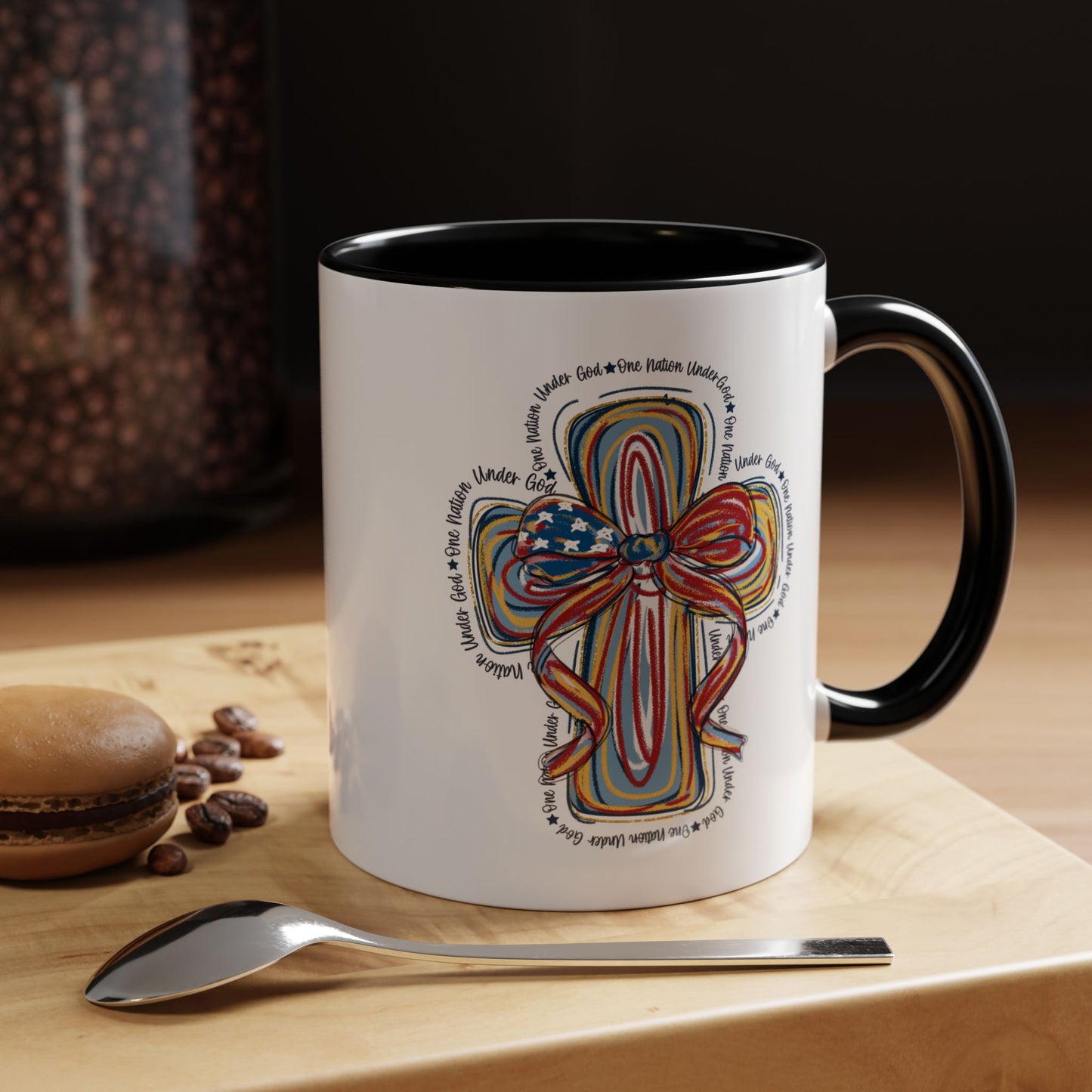 4th of July Mug - Christian Cross Bow