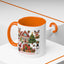 Christmas Mug - Happy Holidays Red Text Reindeer Santa Snowman Presents