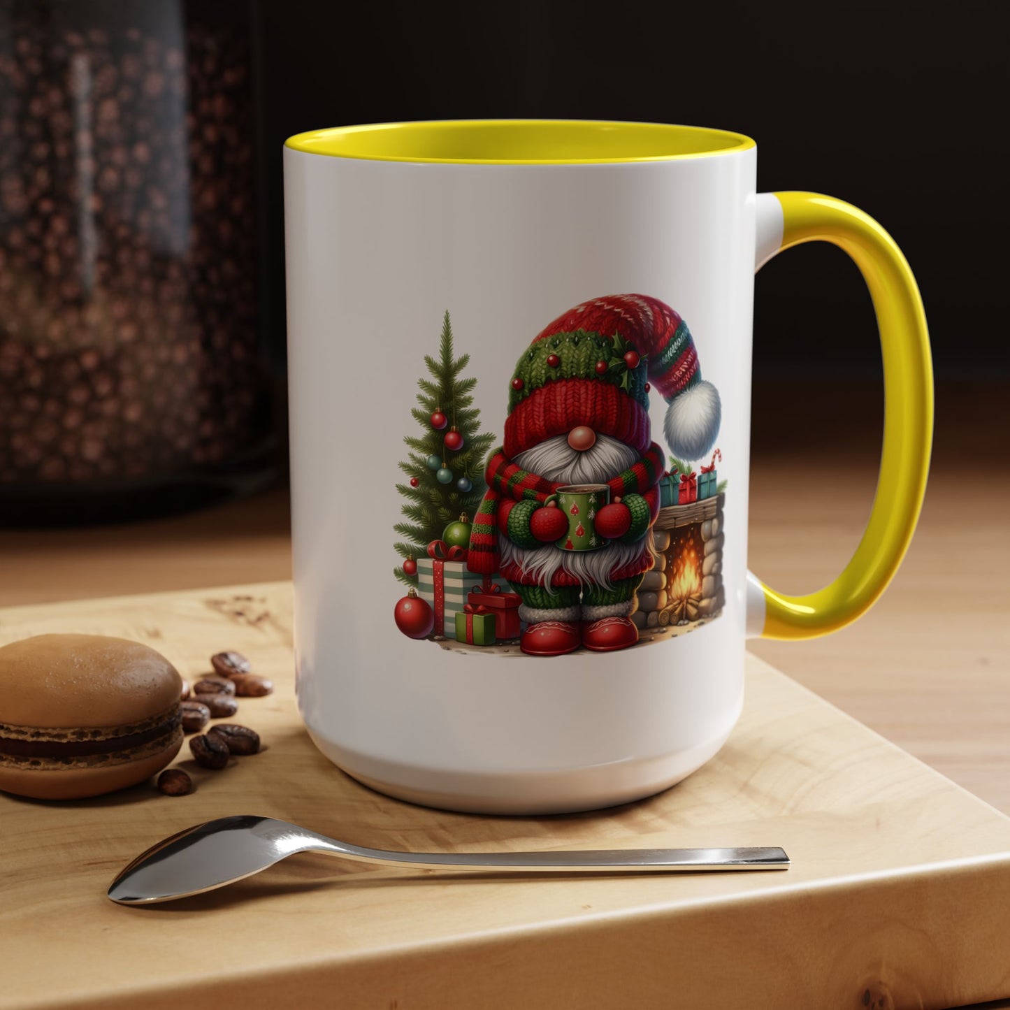 Christmas Mug - Gnome Fireplace