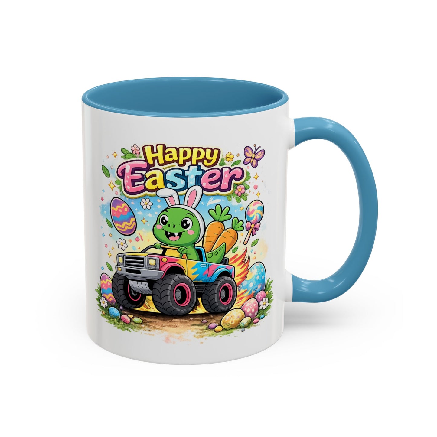 Easter Mug - Dinosaur Monster Truck