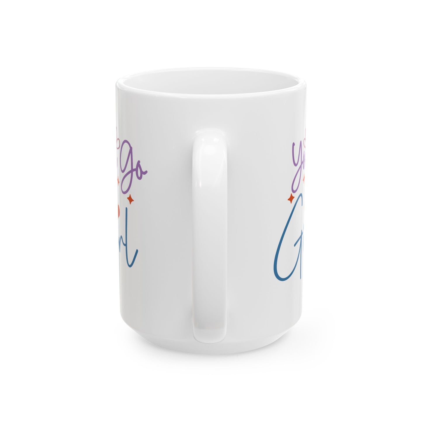 Motivation Mug - You Go Girl Heart & Stars