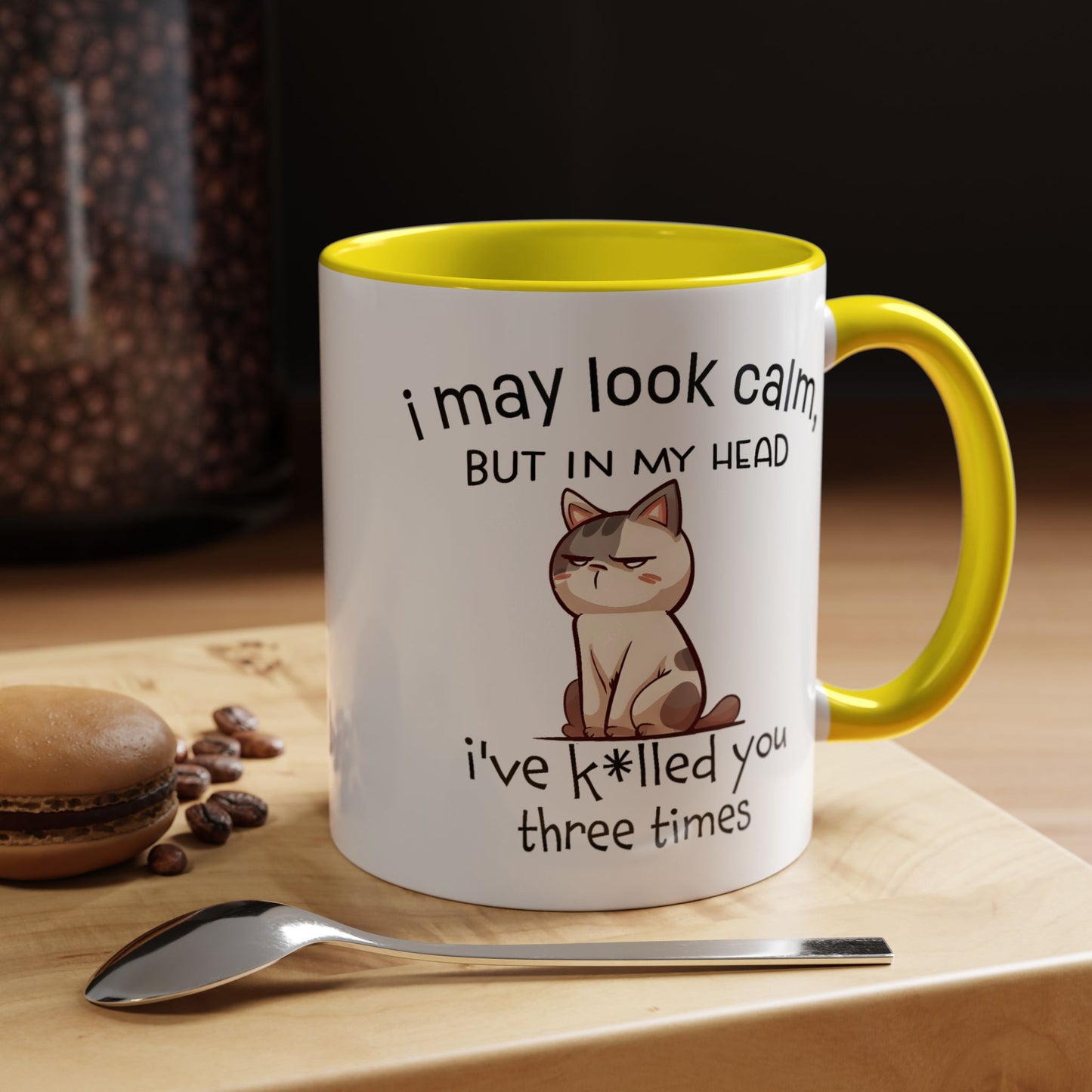 Adult Mug - I May Look Calm Cat