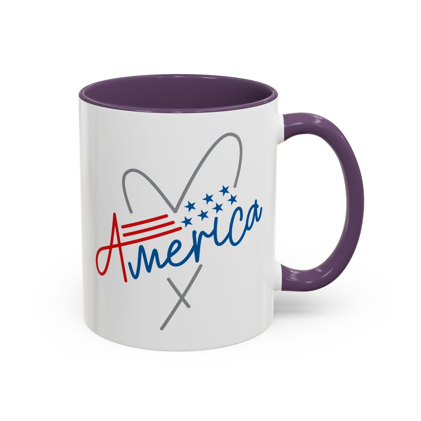 4th of July Mug - America Heart