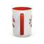 Christmas Mug - Red & Green Text Trumpet