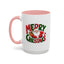Christmas Mug - Green & Red Text Santa Presents
