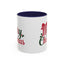 Christmas Mug - Merry Christmas Red & Green Text Bow