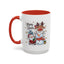 Christmas Mug - Merry Xmas Santa Snowman Reindeer